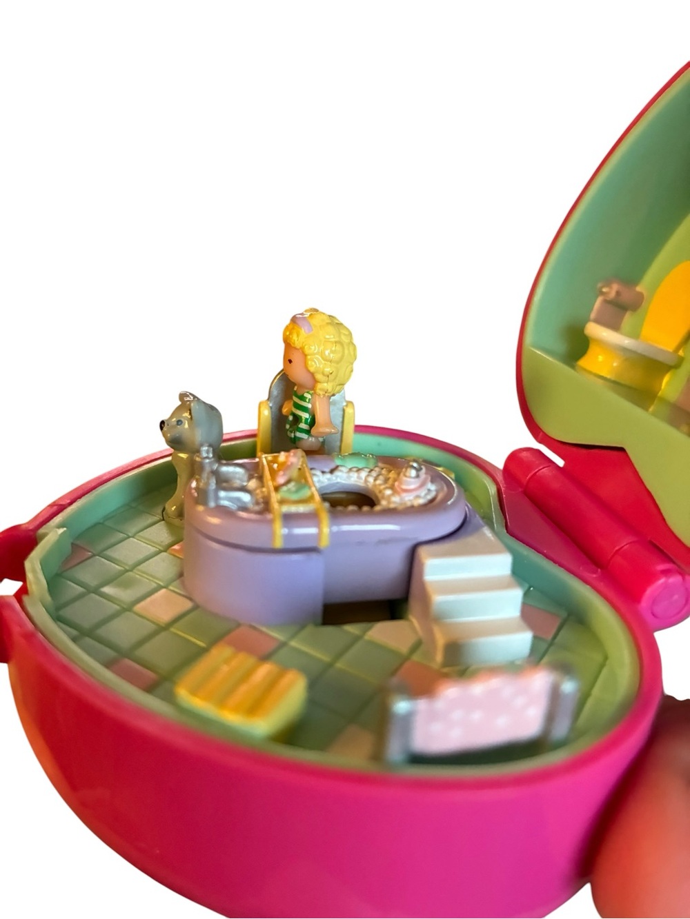 Vintage Polly Pocket 1991 Bath Time Fun by Bluebird Complete - Picture 3 of 13